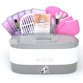 Achzzy paraffin wax machine front view showing controls and stable base for safe home spa