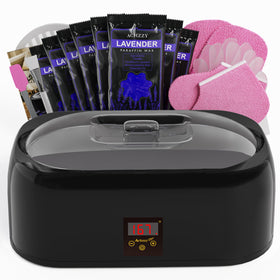 Achzzy front view of wax warmer showing controls and tidy design for easy use