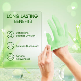 Achzzy product in use: hand dipped for softening and comfort