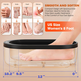Achzzy inner chamber with measuring tape to show roomy 10.2-inch fit advantage