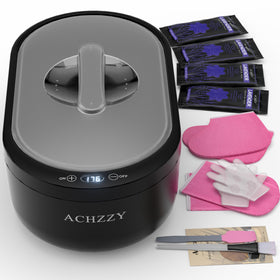 Achzzy front view of warmer showing compact design and capacity for easy storage