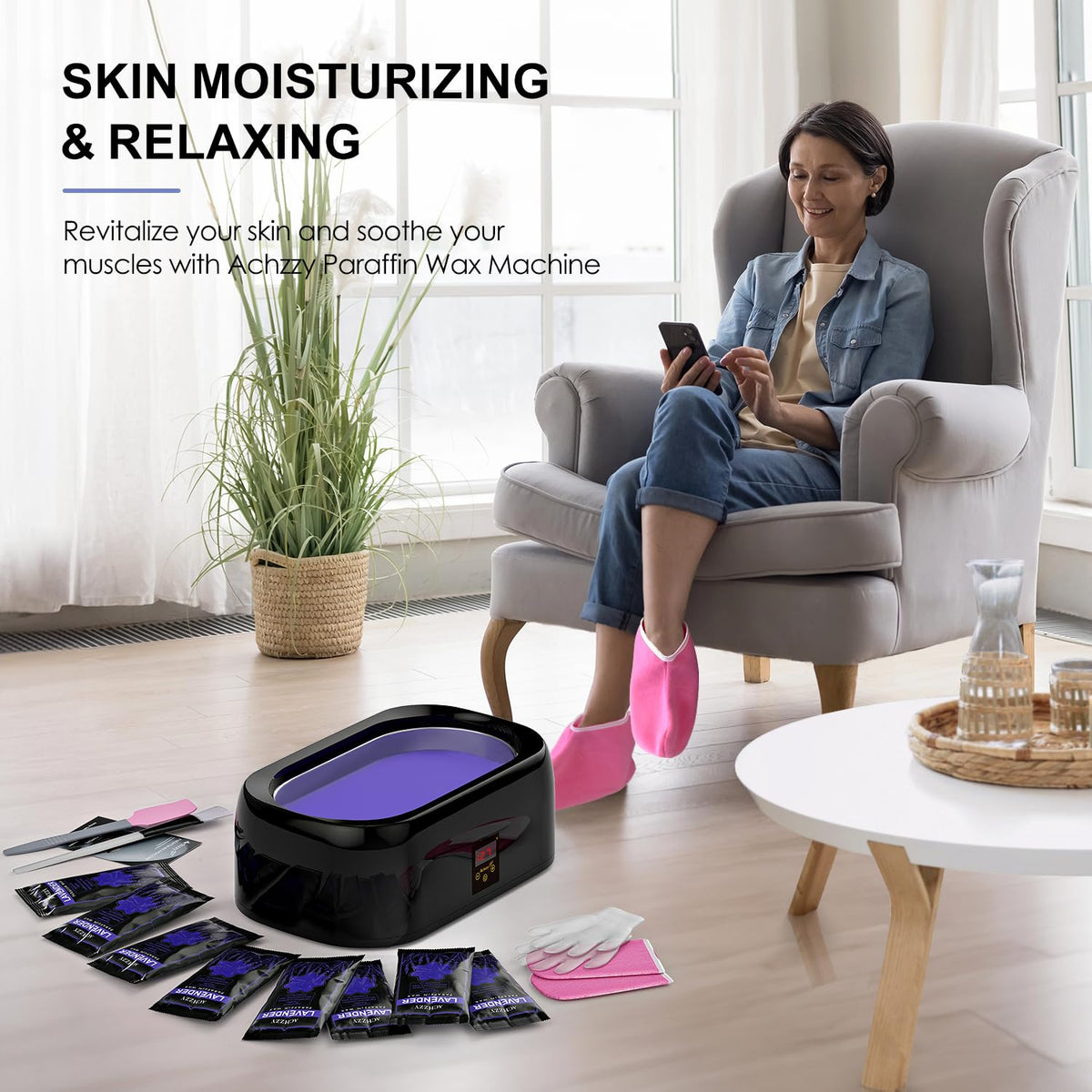 Achzzy in salon lifestyle setup showing professional-ready presentation