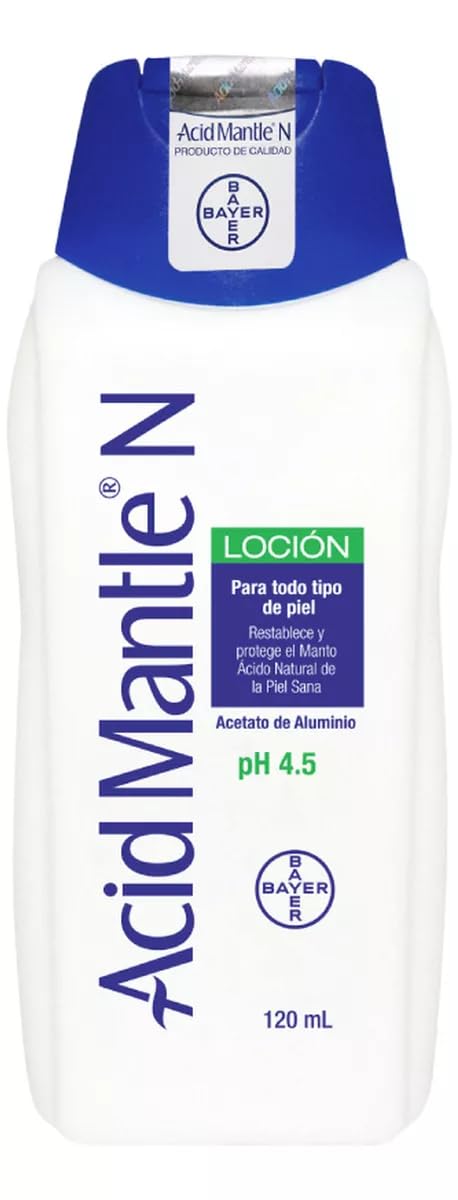 Acid Mantle N front bottle showing label and compact travel-friendly size