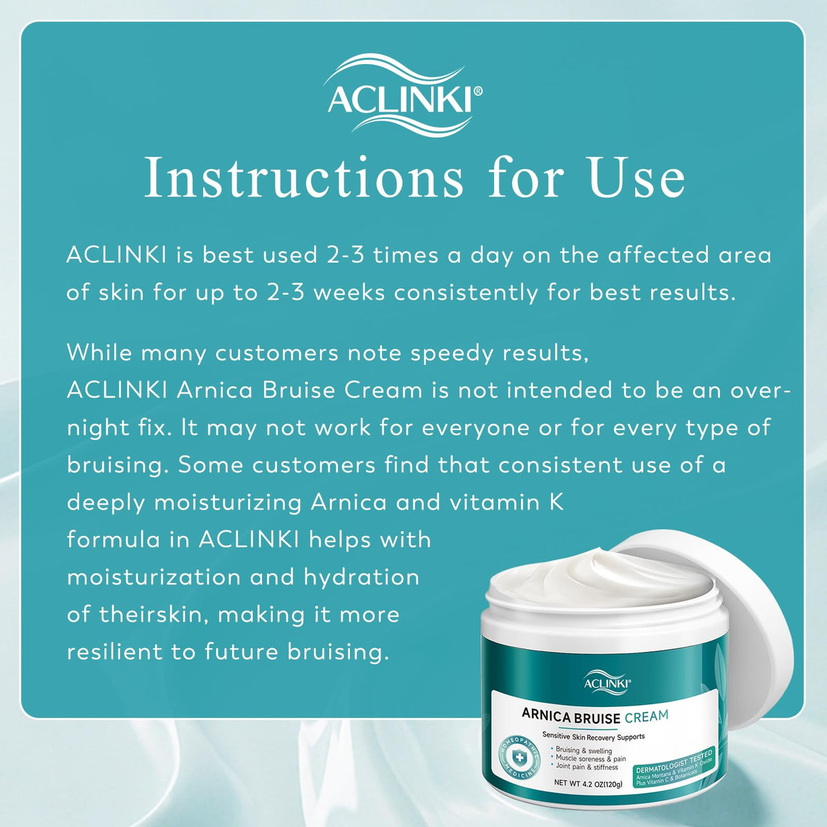 ACLINKI on bathroom counter in lifestyle scene showing easy integration into routine