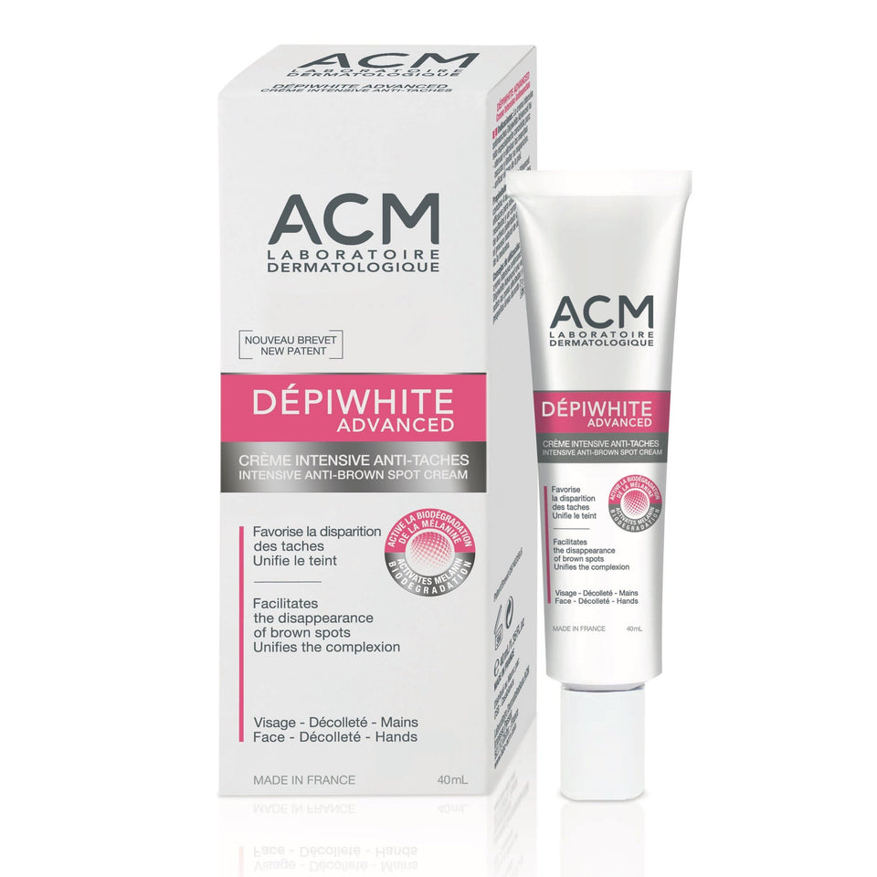 ACM Depiwhite front packaging showing product and brand for clear identification