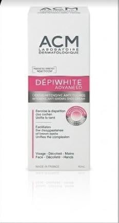 ACM Depiwhite cream texture close-up highlighting smooth, spreadable formula