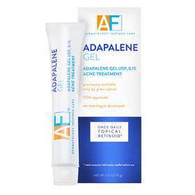 AcneFree front packaging showing adapalene gel and clear labeling for quick identification and benefit