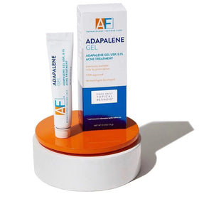 AcneFree on a bathroom shelf in a skincare routine setting promoting dermatologist-developed care