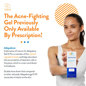 AcneFree gel texture close-up illustrating lightweight, oil-free consistency for comfortable wear