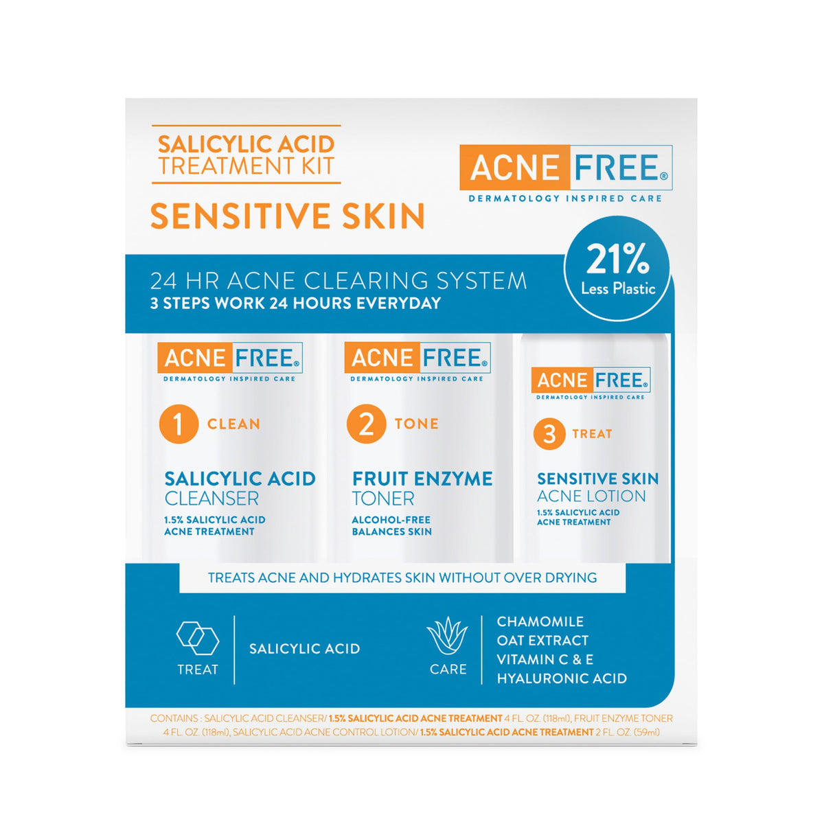AcneFree lotion texture close-up illustrating lightweight feel and continuous treatment