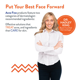 AcneFree retinol night cream tube open to show smooth formulation