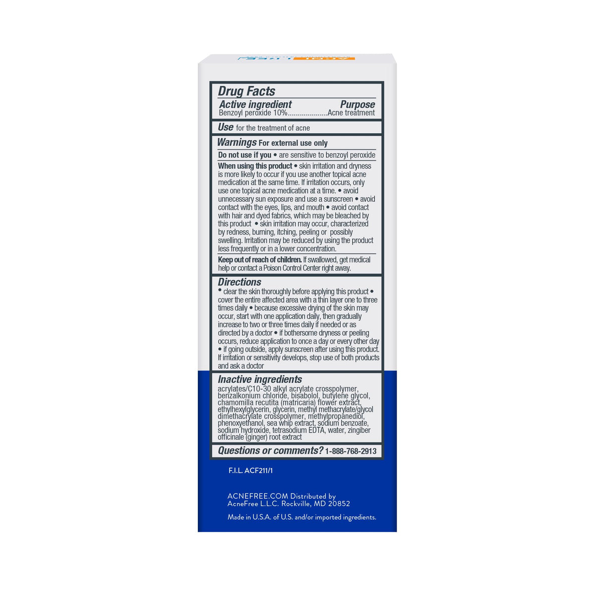 AcneFree Terminator 10 three-pack staged in bathroom lifestyle for routine use