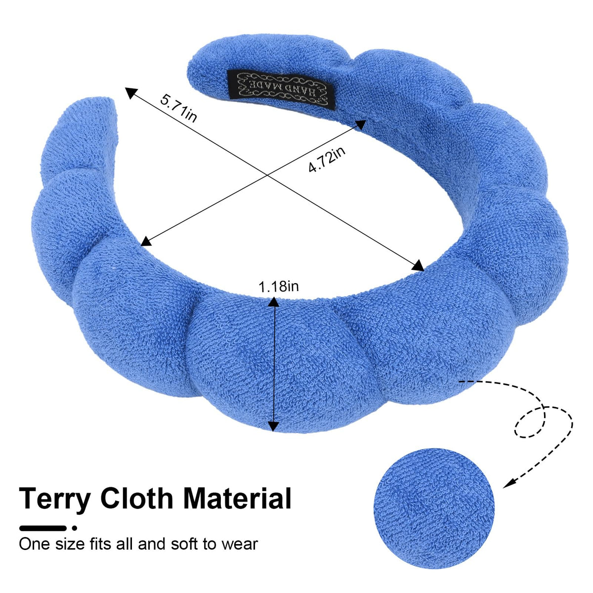 ACO-UINT close-up of cloud terry texture highlighting soft cushion and gentle comfort