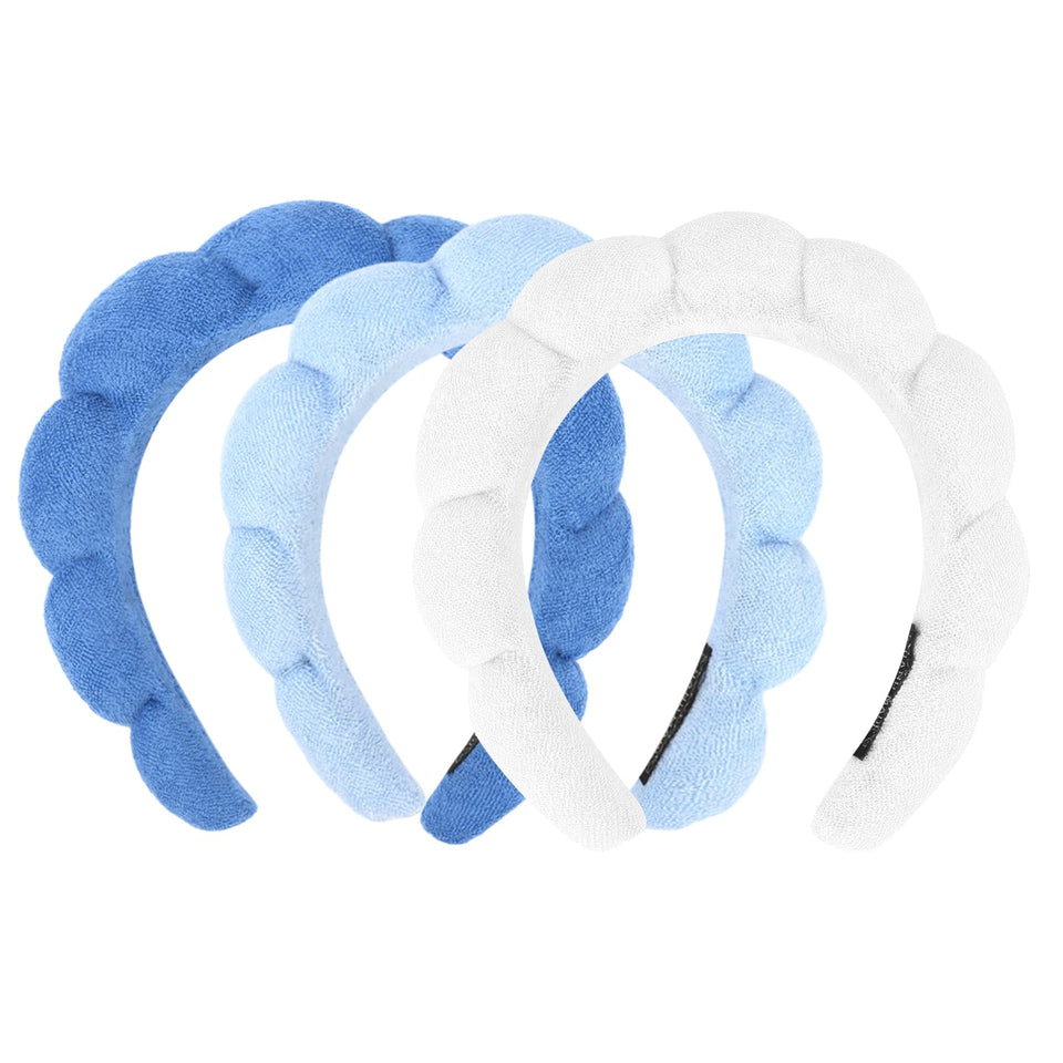 ACO-UINT front packaging showing three spa headbands and clear product view benefit convenience