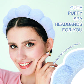 ACO-UINT hand stretching headband to show one-size fit and flexible comfort benefit
