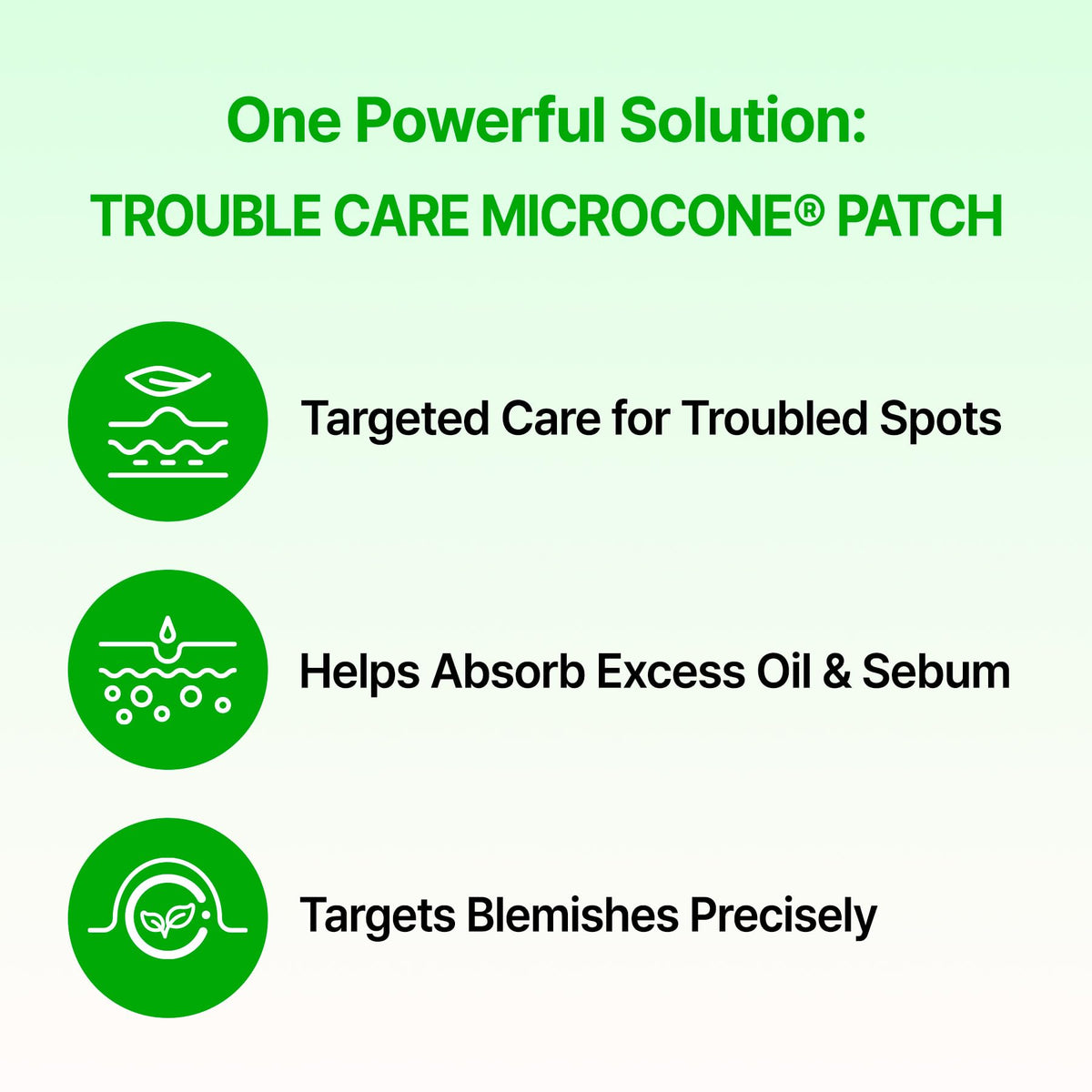 Acropass patch held in hand for size and scale, aiding accurate application