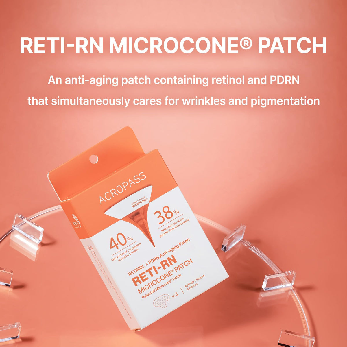 Lifestyle bedside scene of Acropass patch worn overnight for convenience