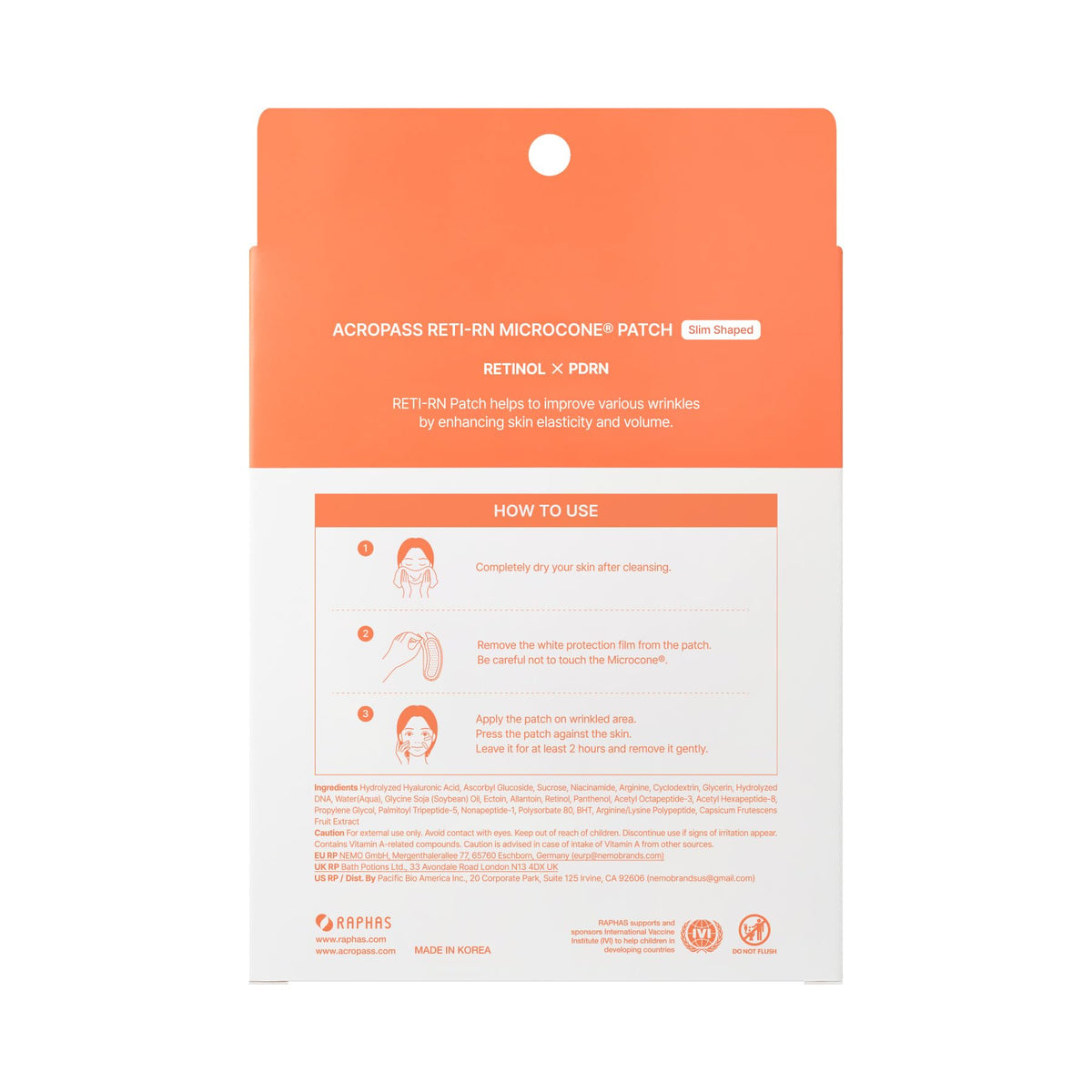 Serum droplet and patch texture showing Acropass concentrated formula