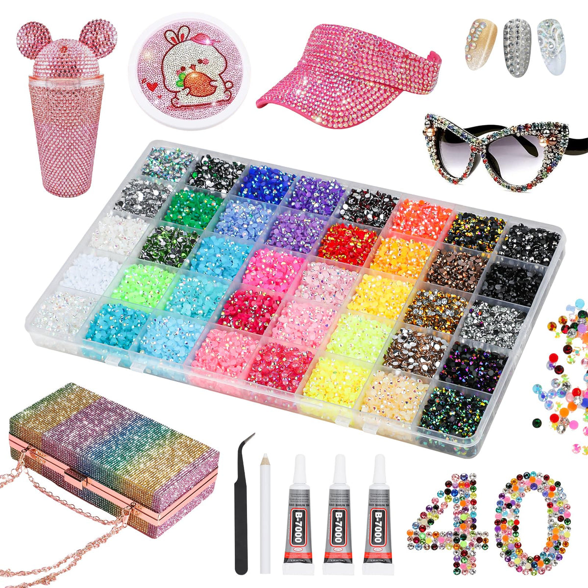 Acrridi front packaging showing kit contents and color variety