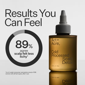 ACT+ ACRE before and after hair root showing reduced buildup and lift