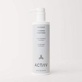 ACTIIV Recover conditioner back label close-up with ingredients and usage directions for informed shoppers