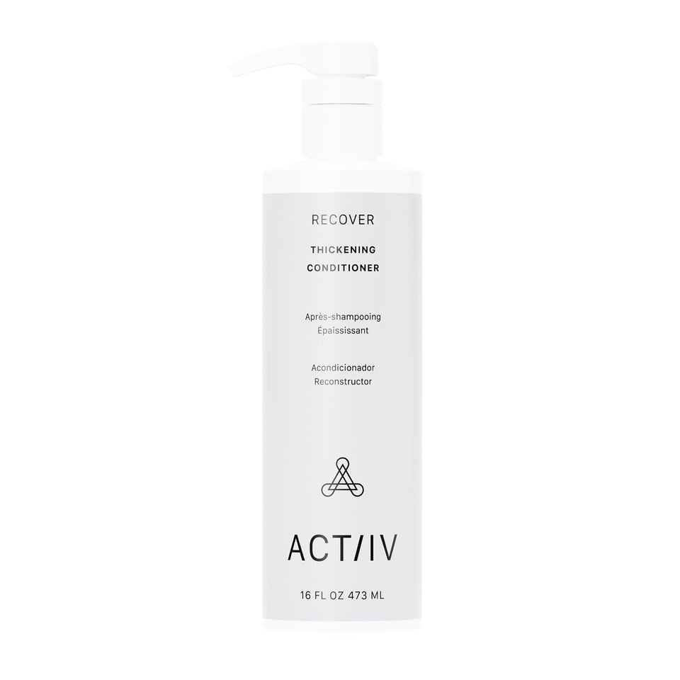 ACTIIV Recover conditioner front packaging showing bottle and brand for easy identification and shelf appeal