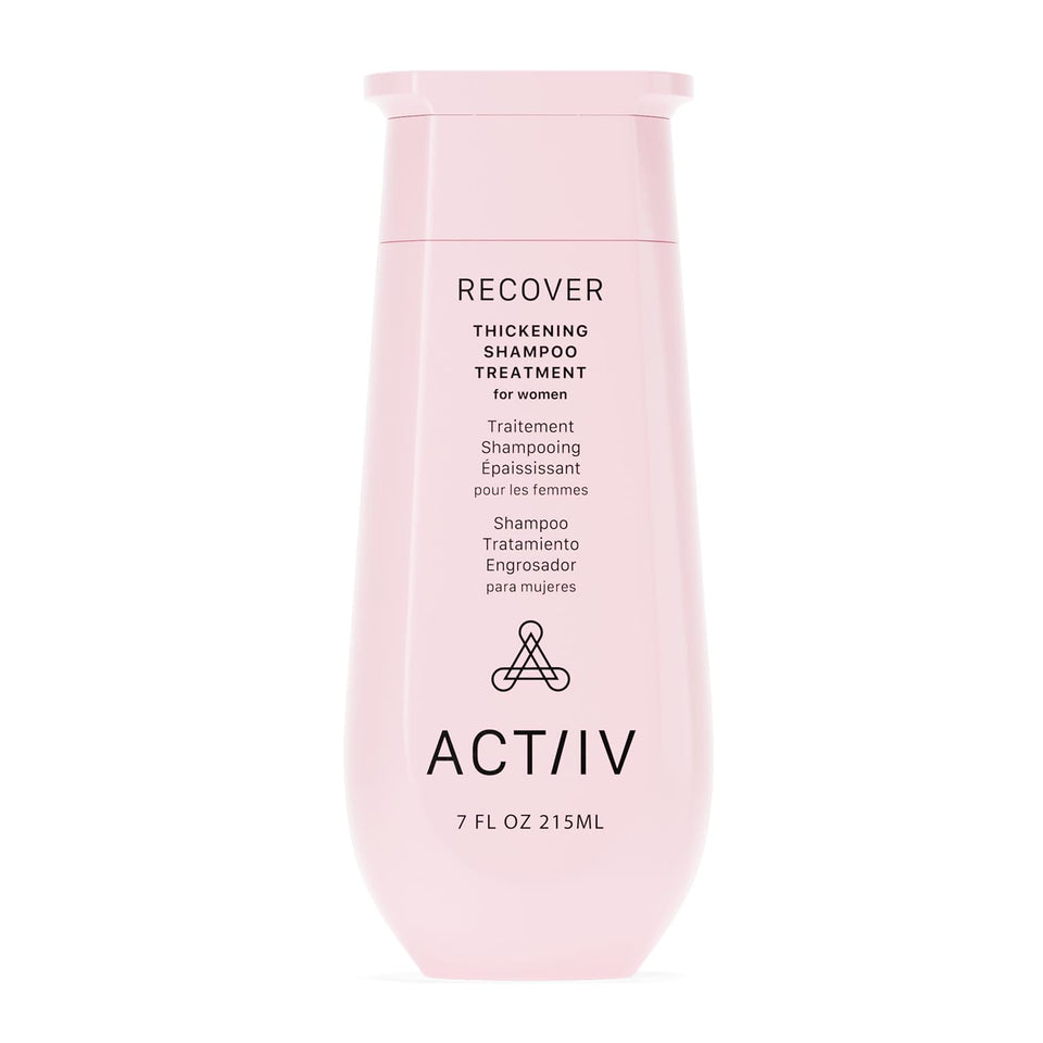 ACTIIV Recover front packaging showing bottle and label for fuller-looking hair