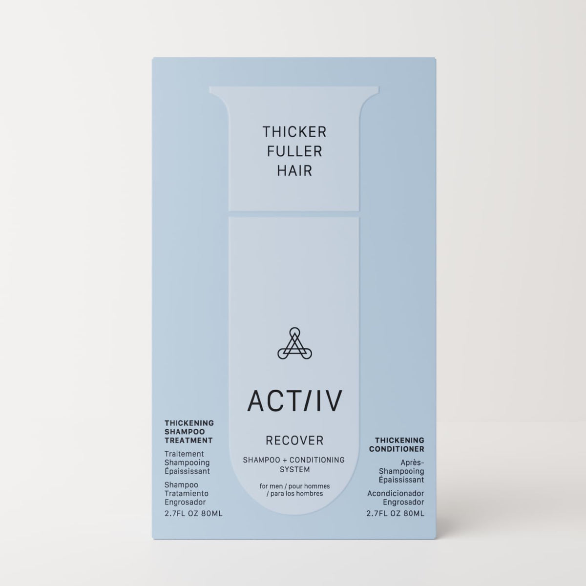 ACTIIV Recover shampoo texture close-up demonstrating lather and gentle cleansing action
