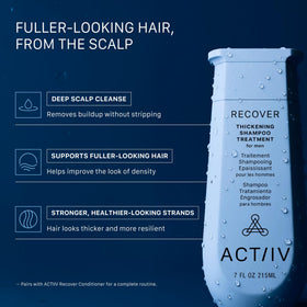 ACTIIV shampoo lather close-up highlighting lightweight foam