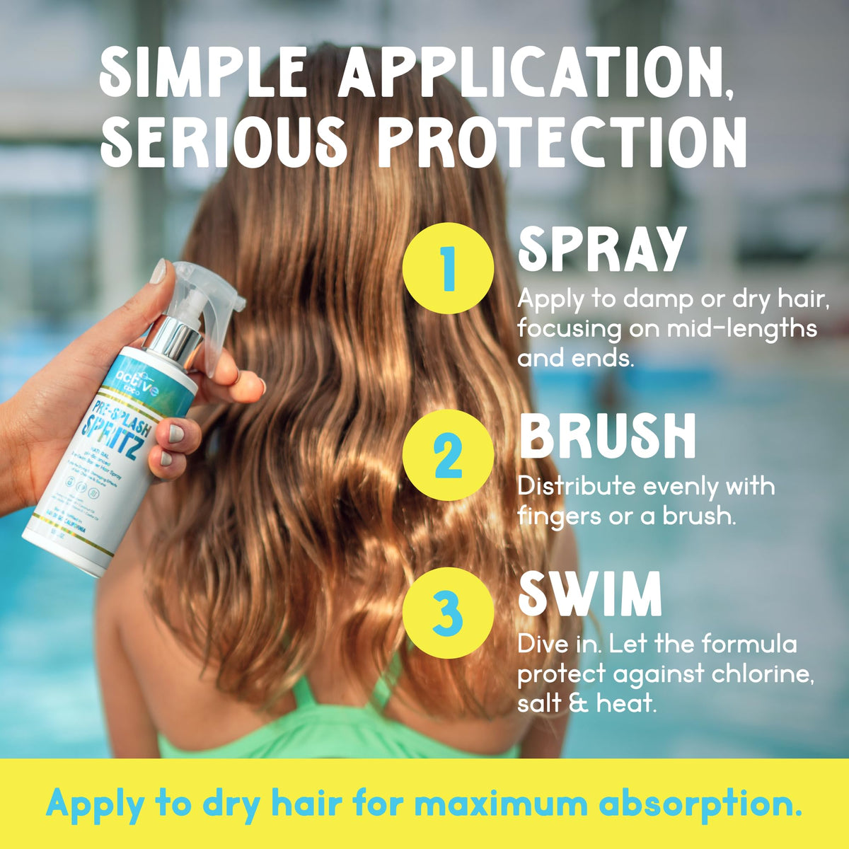 Active COCO on color-treated hair before and after, preserves vibrancy