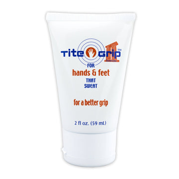 Active Solutions Tite Grip II front bottle view showing label and compact travel-friendly size to improve grip