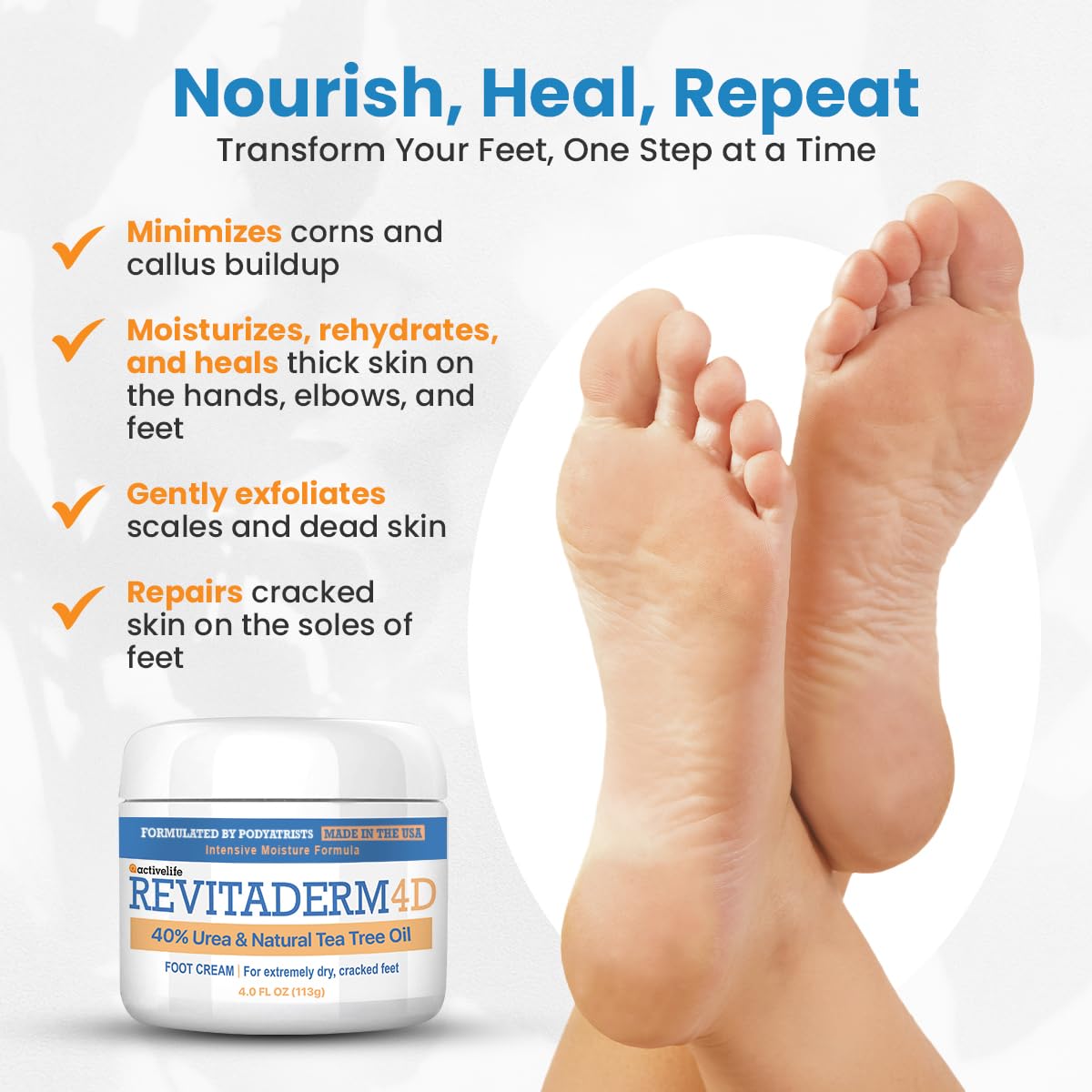 activelife Revitaderm 4D pumice and brush laid out to aid exfoliation