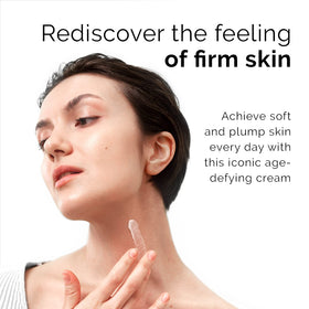 ACTIVSCIENCE neck cream on bathroom shelf lifestyle setup promoting daily use