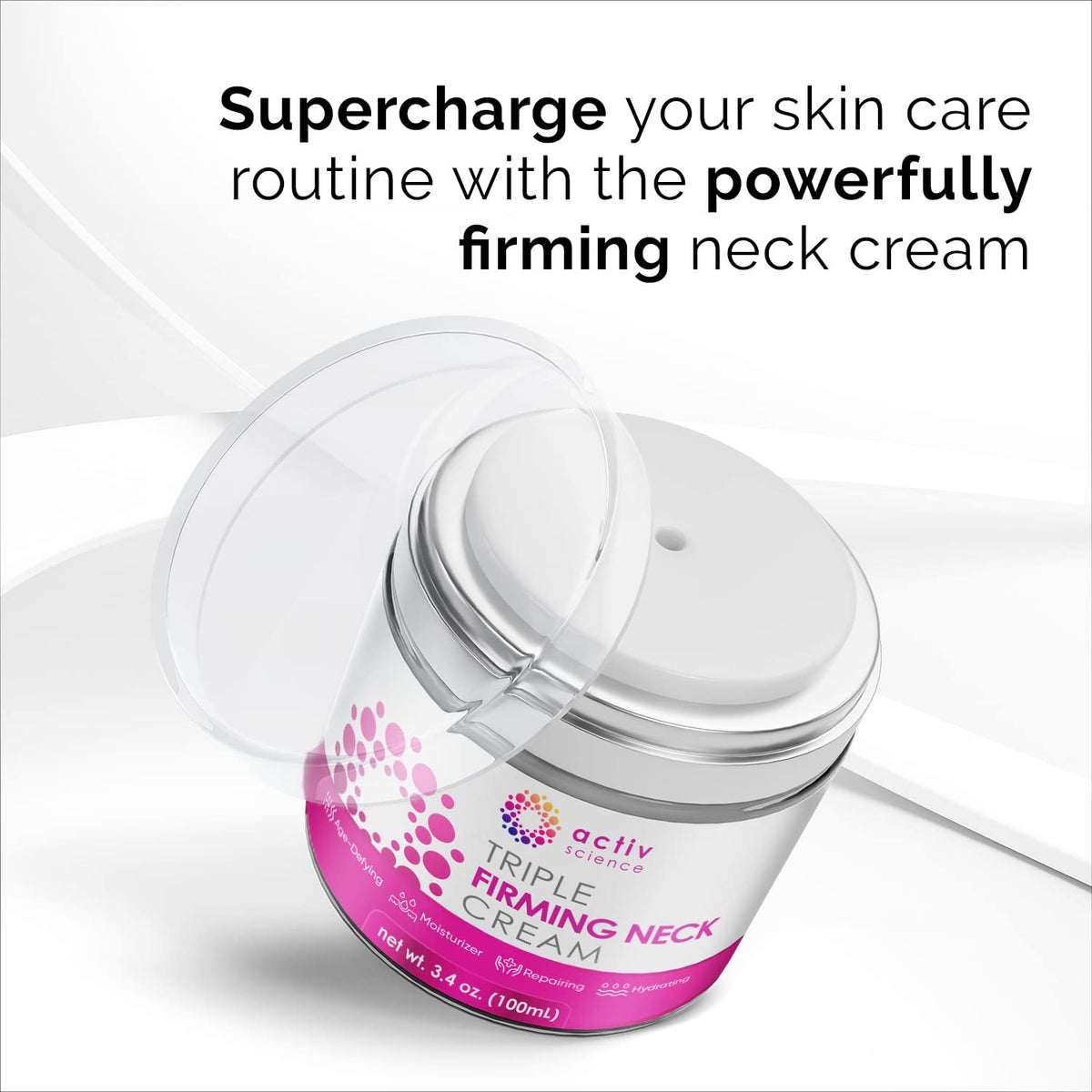ACTIVSCIENCE ingredient label close-up highlighting retinol and hyaluronic benefits