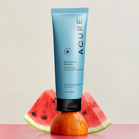 Acure blood orange detail illustrating invigorating extract and scalp balance