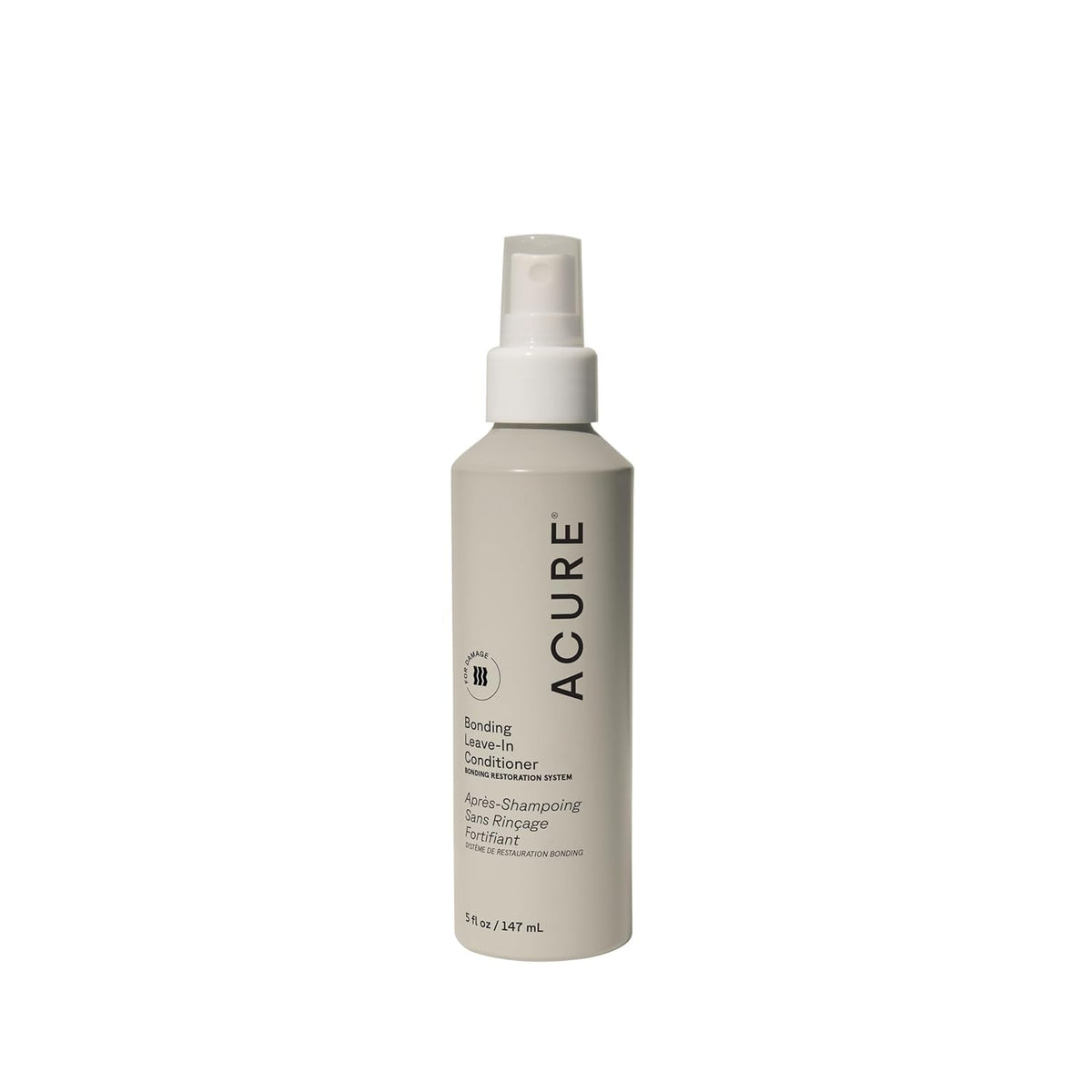 Acure bottle front packaging showing label and size for easy identification