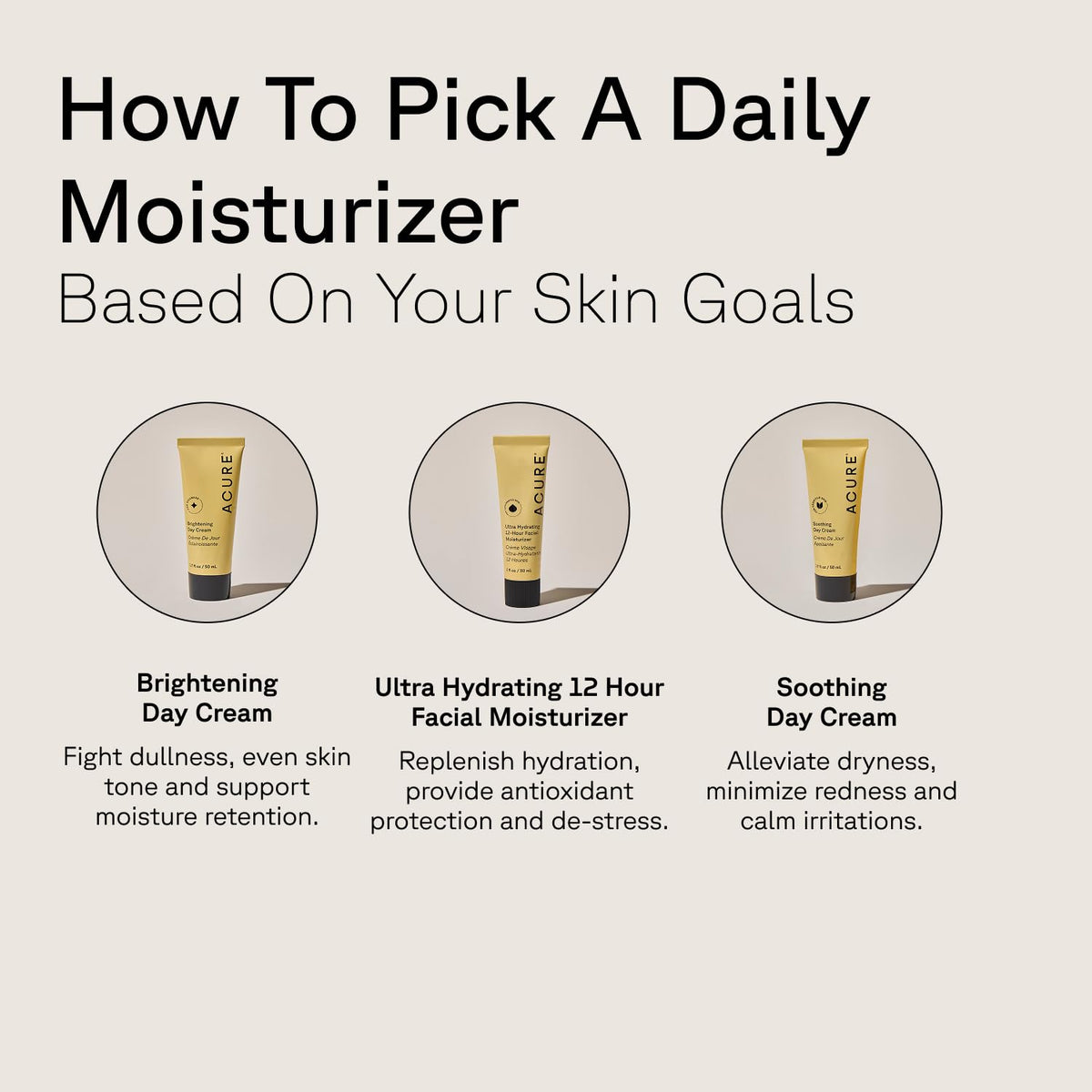 Acure application on cheek demonstrating gentle calming hydration