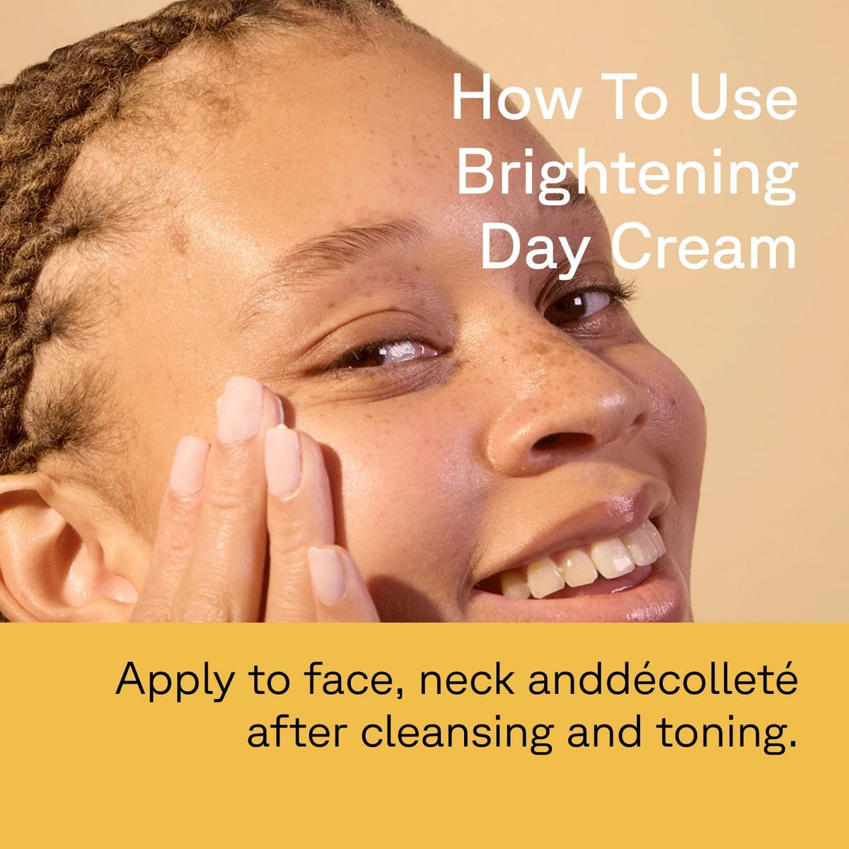 Acure cream on hand being blended to show fast absorption and non-greasy feel