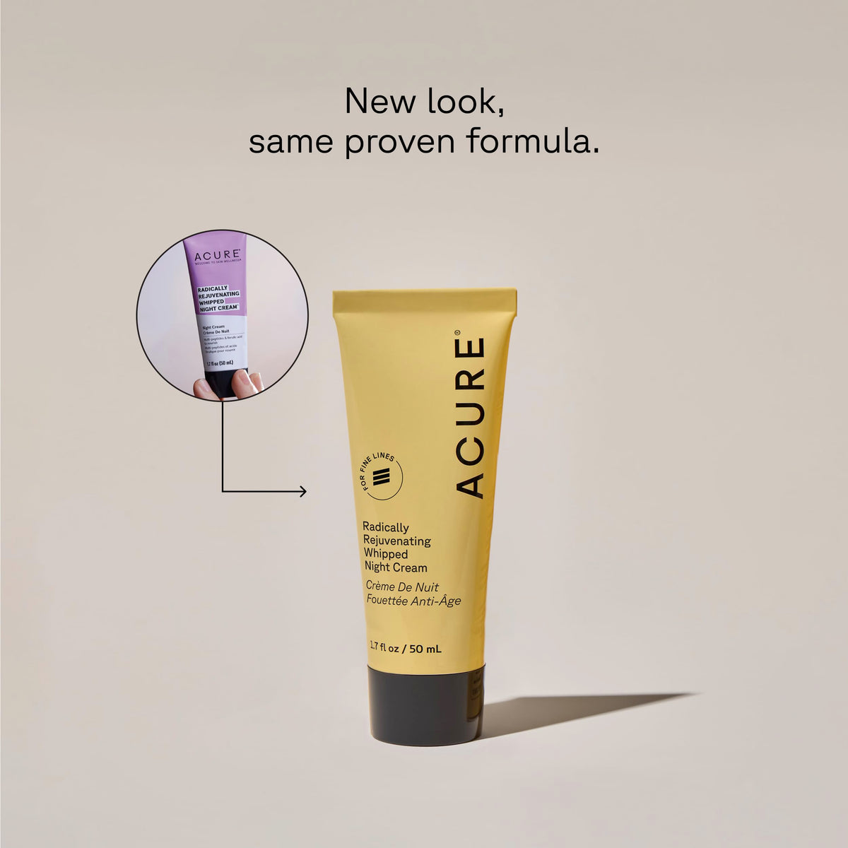Acure creamy whipped texture close-up demonstrating lightweight hydration