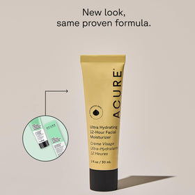 Acure cream texture close-up displaying rich smooth moisturizing feel