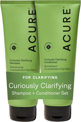 Acure front packaging showing clarifying duo and benefits