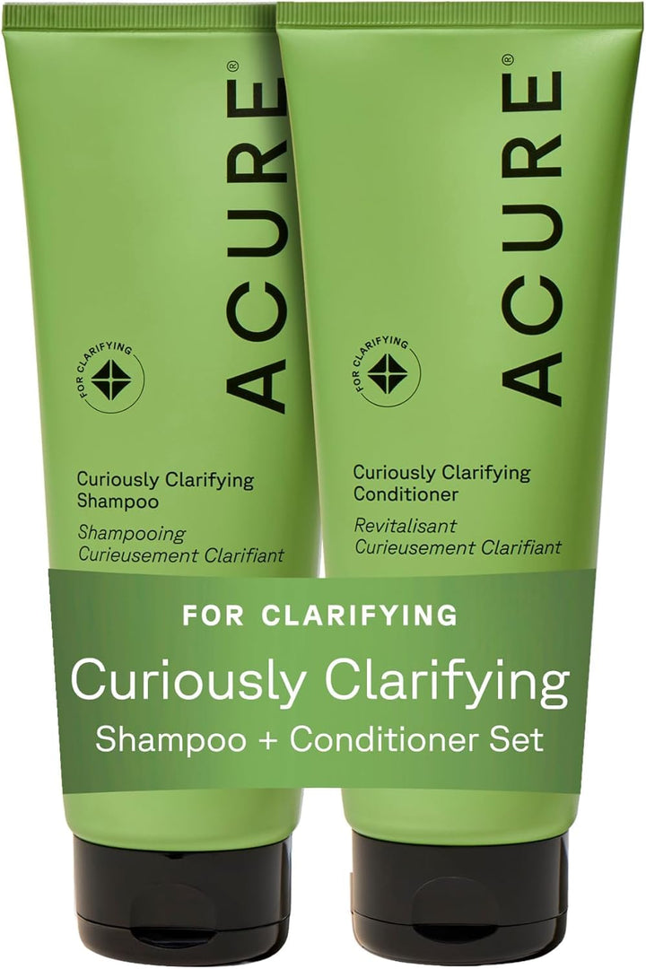 Acure front packaging showing clarifying duo and benefits