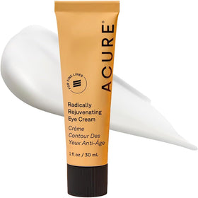Acure eye cream front packaging showing clean design and benefits