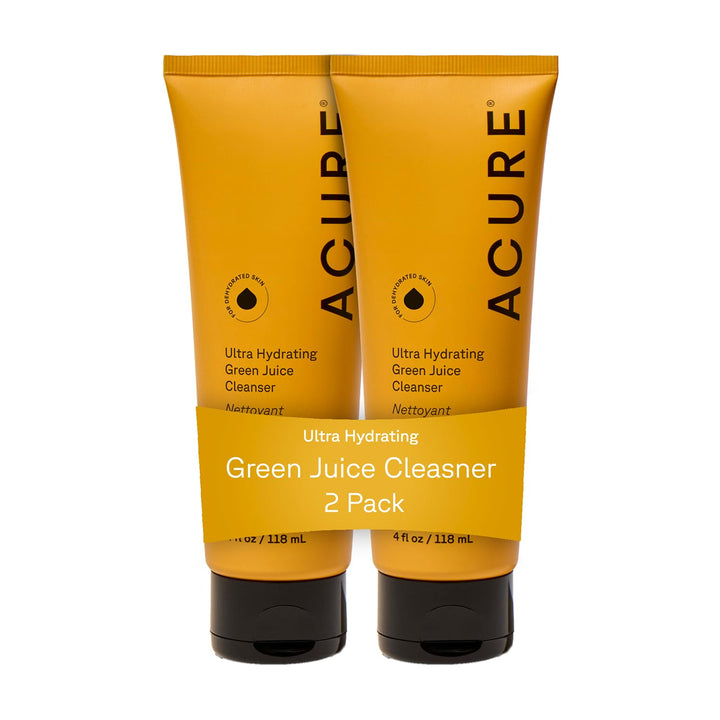 Acure front packaging showing cleanser and clear benefits