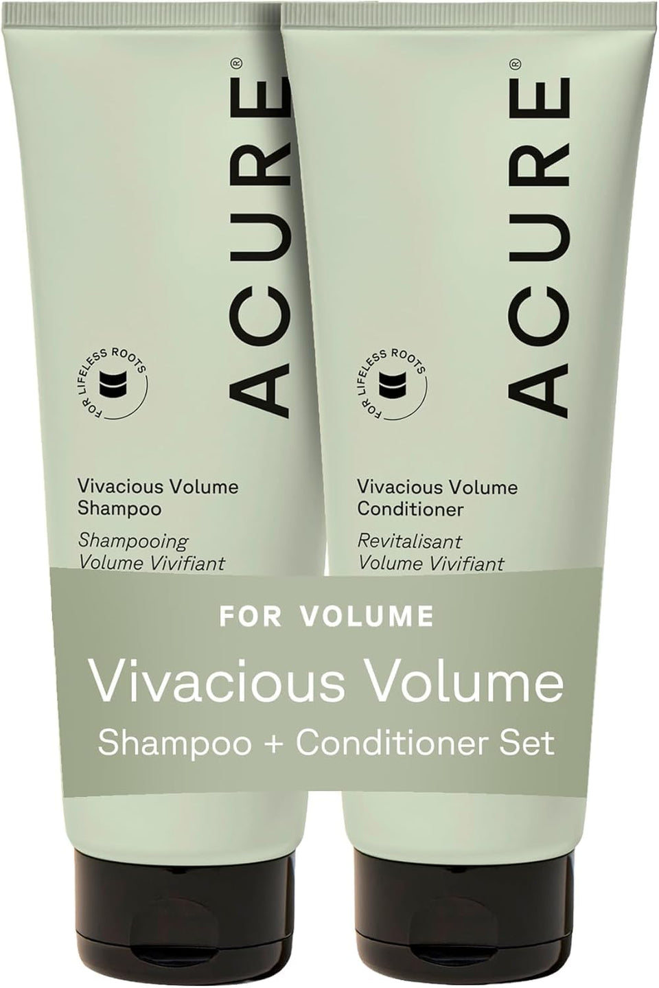 Acure front packaging showing bottles and product benefits for visible lift
