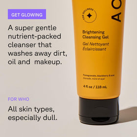 Acure gel texture on hand demonstrating smooth, non-drying lather