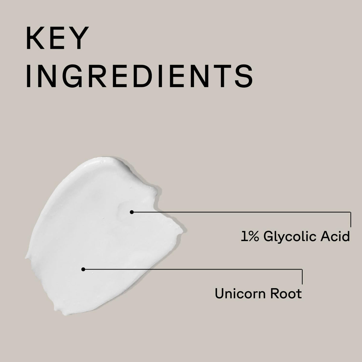 Acure label close-up showing glycolic acid and clean ingredients