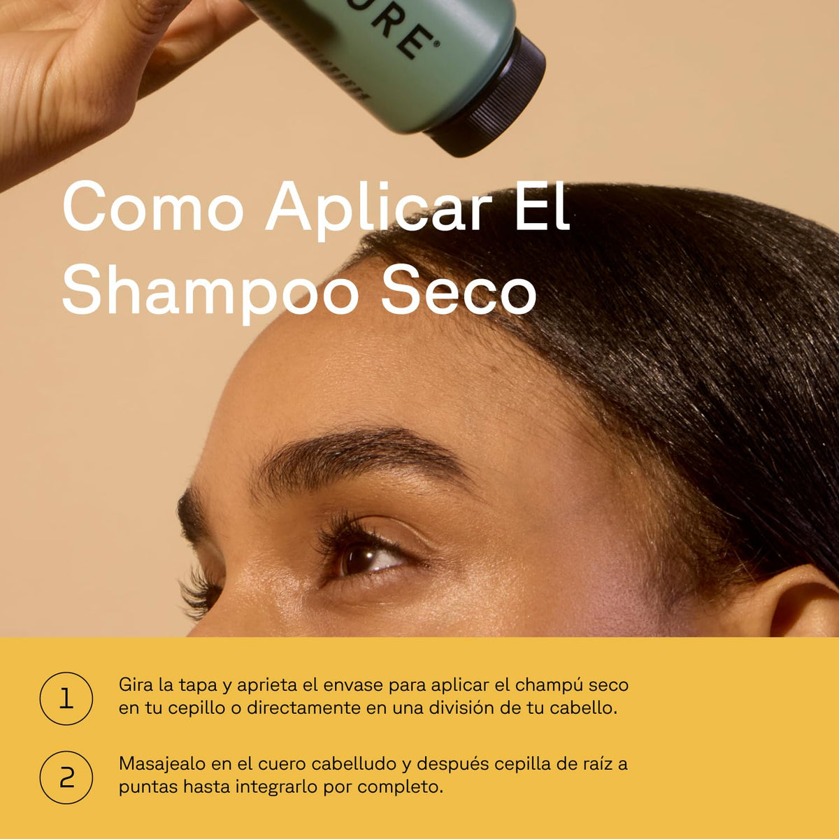 Acure label highlighting rosemary and cocoa ingredients for clean formula