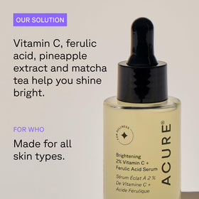 Acure bottle on bathroom shelf illustrating daily routine convenience