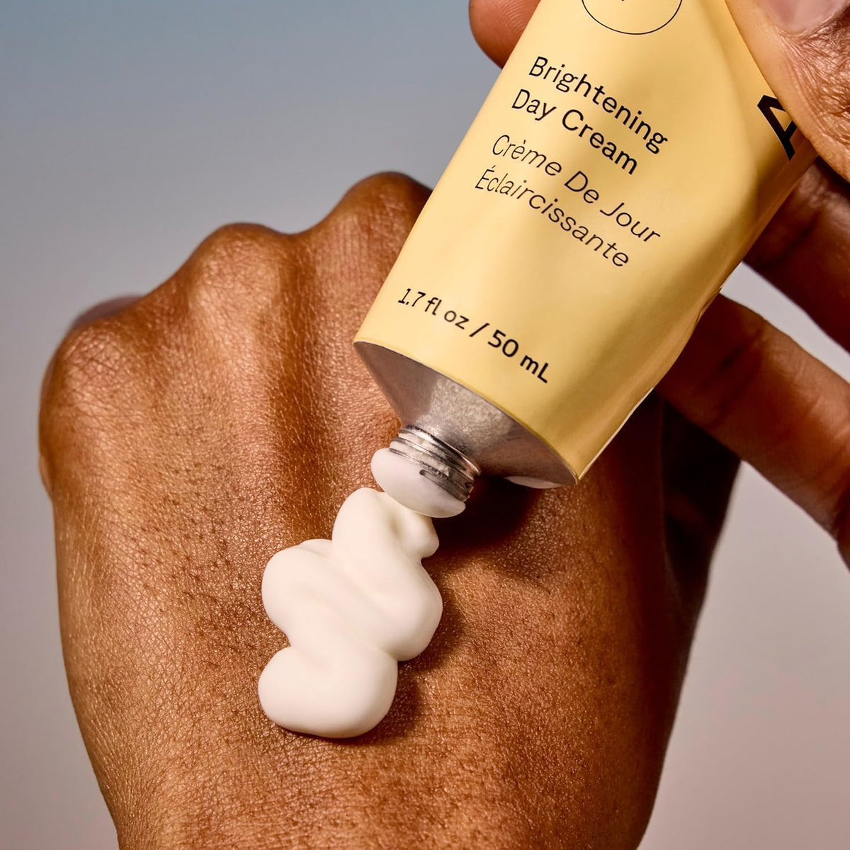 Acure on bathroom vanity in lifestyle scene conveying daily skincare routine